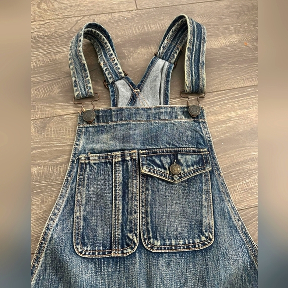 Americans eagle women's denim overalls size S - Picture 3 of 6